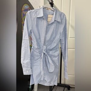 NWT choosy Striped Blue Mini Dress